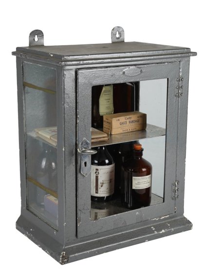 Glass Front Period Cabinet 